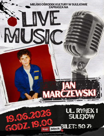 Sulejów Wydarzenie Koncert LIVE MUSIC w Sulejowie!